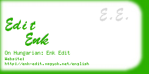 edit enk business card
